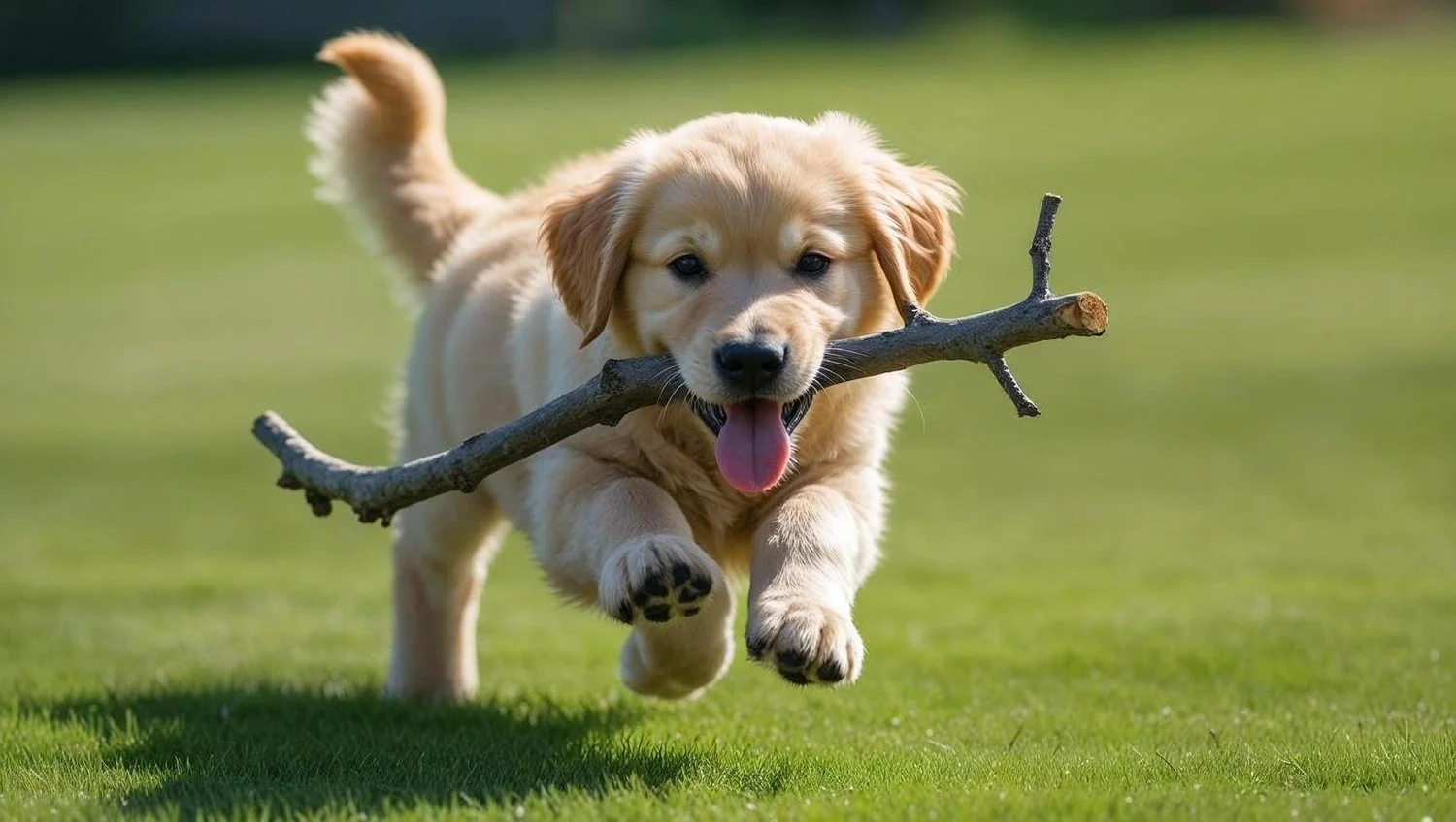 A dog with room to run and play